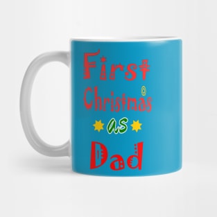 First Christmas as Dad family Mug